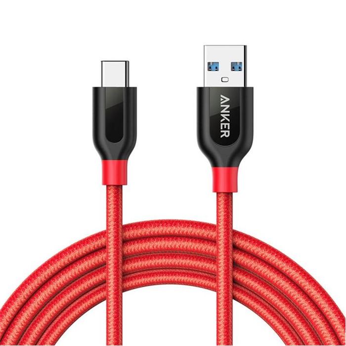 کابل تبدیل USB C به USB انکر مدل A8169 PowerLine Plus با طول 0.9 متر