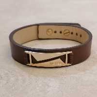 دستبند مردانه و زنانه چرم طبیعی گاوی در چند رنگ مختلف وزن تقریبی  11 گرم