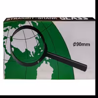 ذره بین با قطر عدسی 90 میلی متر با بدنه پلاستیکی مشکی رنگ