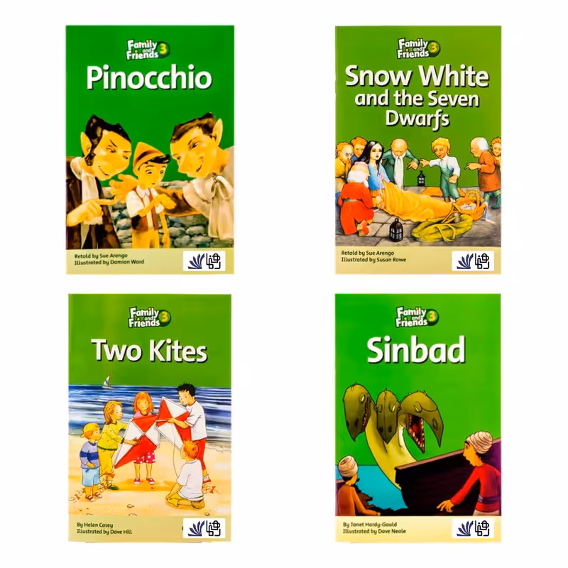 کتاب family and friends Readers 3 اثر Julie Penn انتشارات رهنما 4جلدی