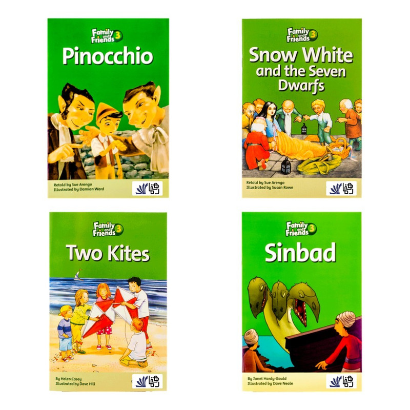 کتاب family and friends Readers 3 اثر Julie Penn انتشارات رهنما 4جلدی