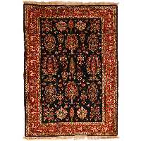 فرش دستباف سه متری طرح دسته گل خراسان کد 410613