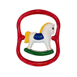 جغجغه اسب سفید پونی قرمز