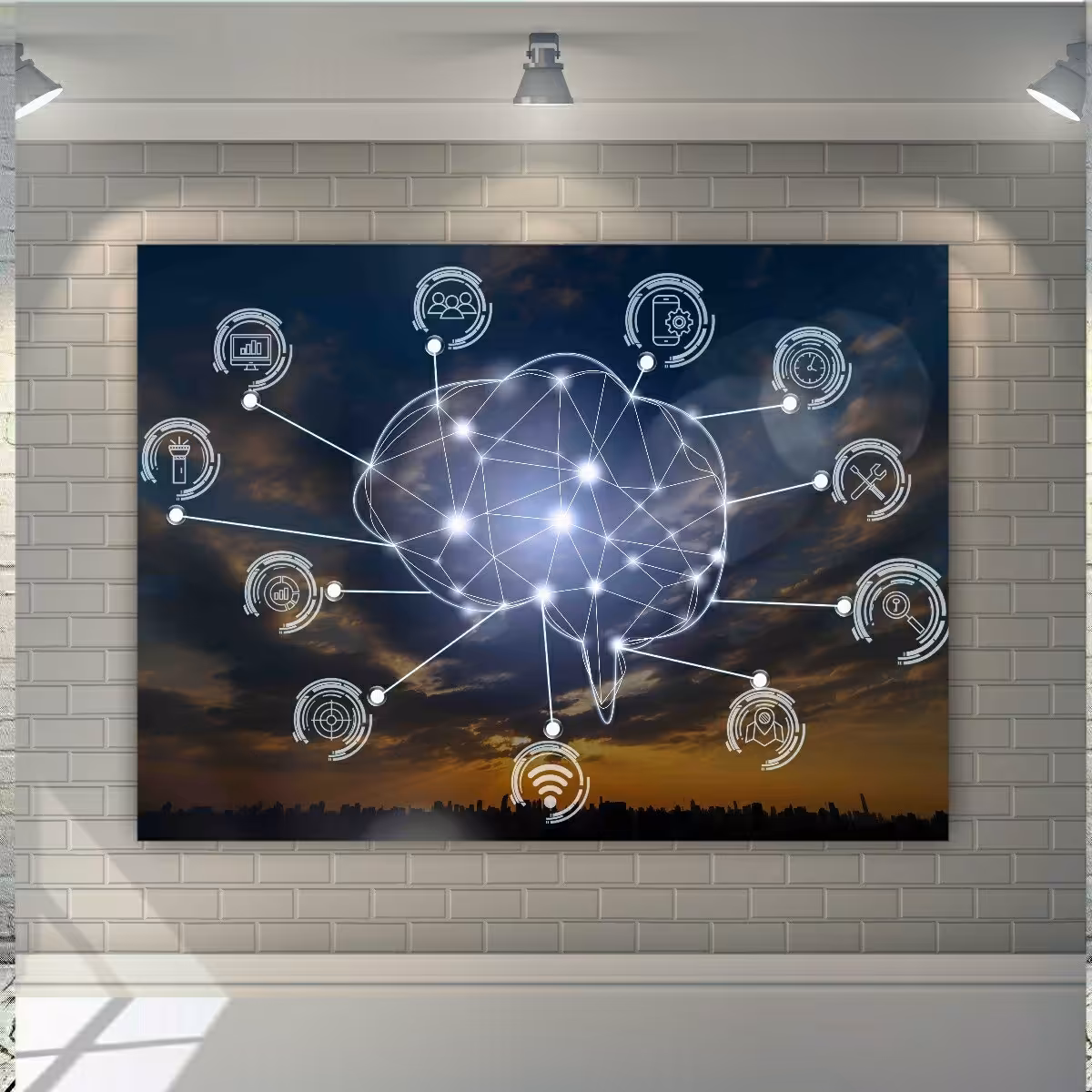 پوستر پارچه ای  طرح تکنولوژی مدل هوش مصنوعی کد 90