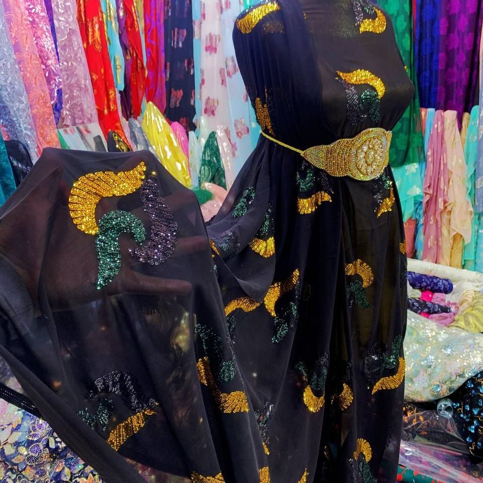 پارچه حریر پولک دوزی خوشگل