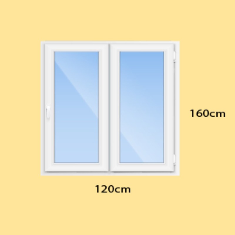 پنجره دوجداره upvc تک حالته پروفیل سانبل (پس کرایه و هزینه ارسال در مقصد)