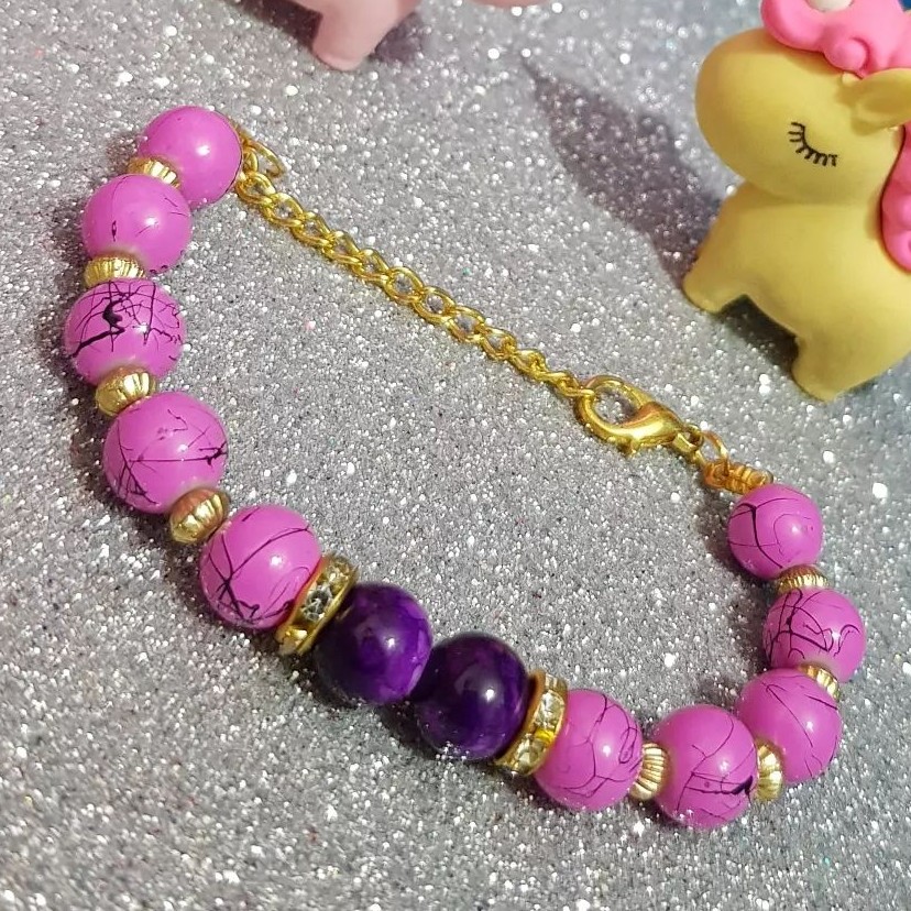 دستبند مهره ای رنگی 2 عددی   پا پول یه دستبند 2 تا دستبند بخر