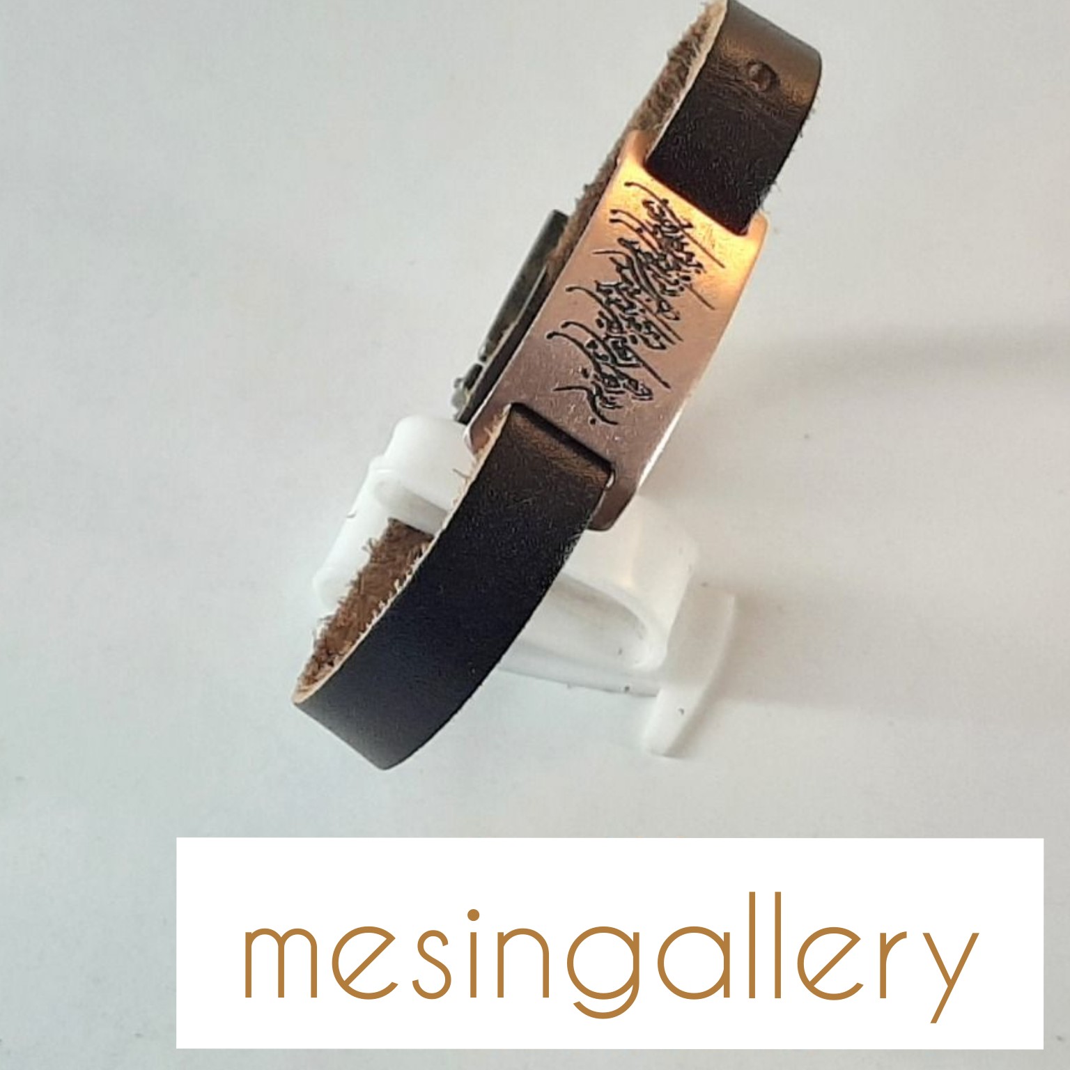 دستبند چرم مس