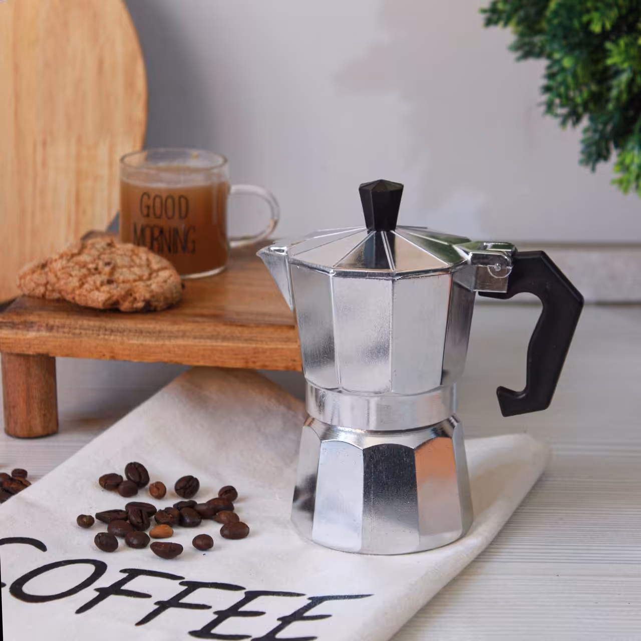قهوه ساز موکاپات آلومینیومی ساده 3 کاپ Moka Pot 3 CUP