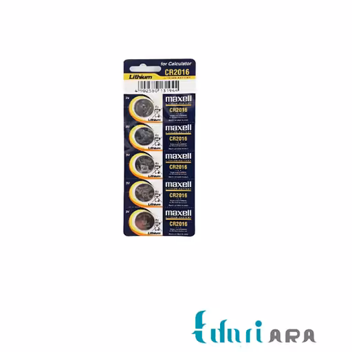 باتری سکه ای مکسل مدل CR2016 بسته 5 عددی
