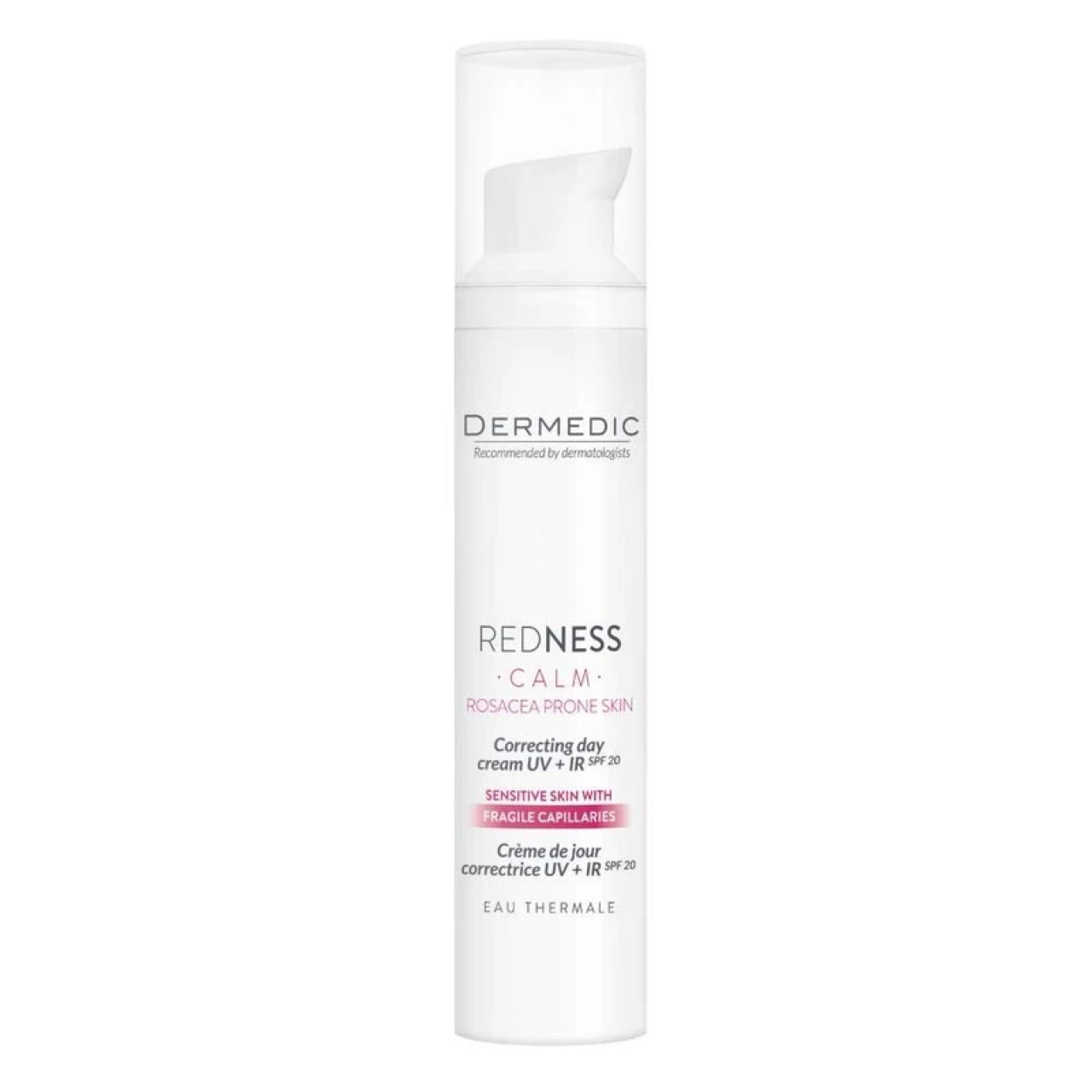کرم ترمیم کننده درمدیک مدل redness حجم 40 میلی لیتر