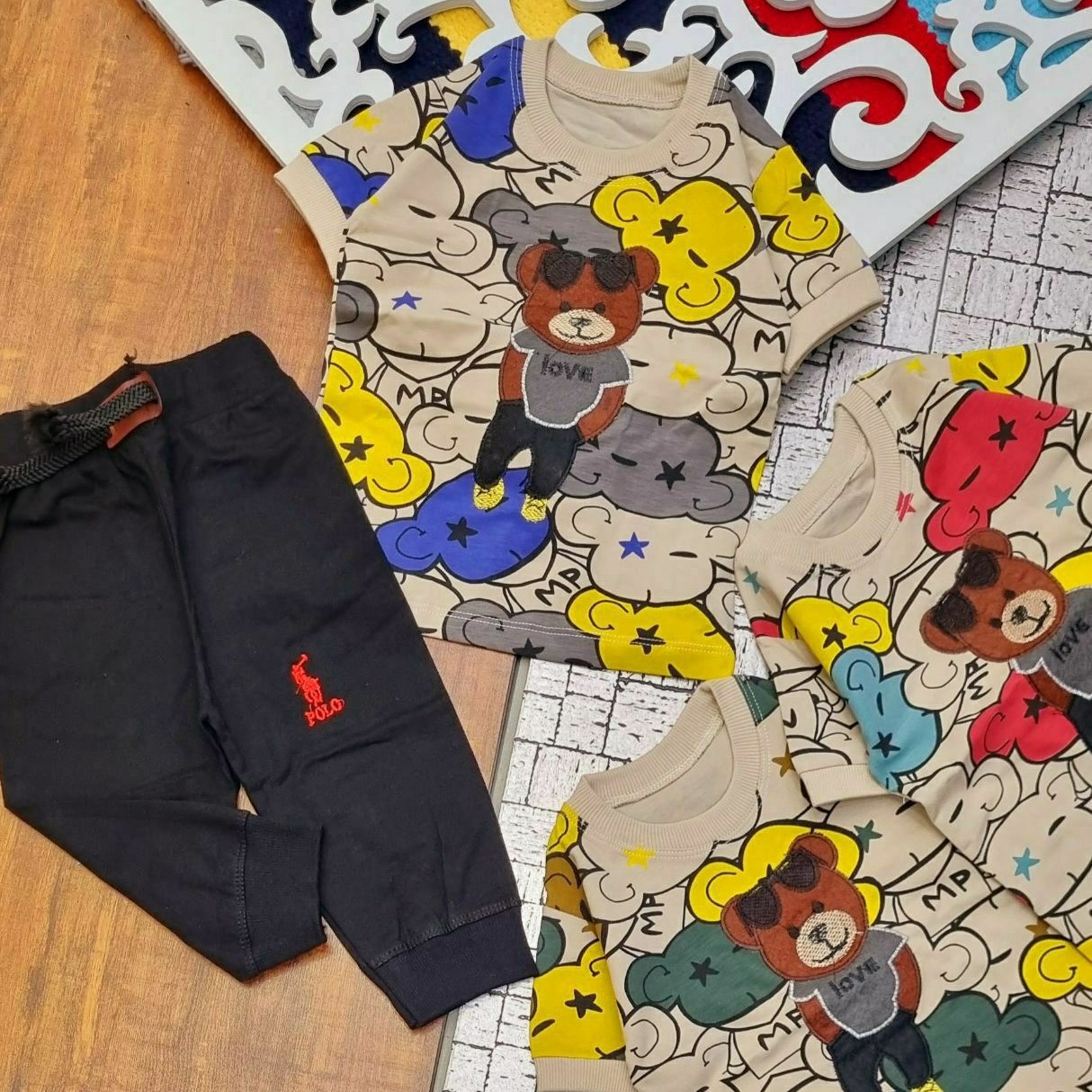 ست تیشرت شلوارک  پسرانه