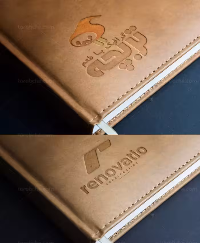 طرح لایه باز موکاپ لوگوی روی کتاب - گرافیک با طعم تربچه