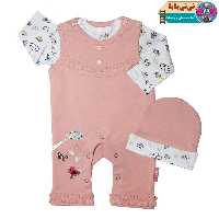 ست 3 تکه لباس نوزادی آدمک طرح جوجه و ابر کد P