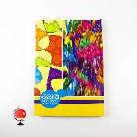 دفتر مشق 100 برگ دوختی طرح رنگارنگ جلد سخت برند آونگ