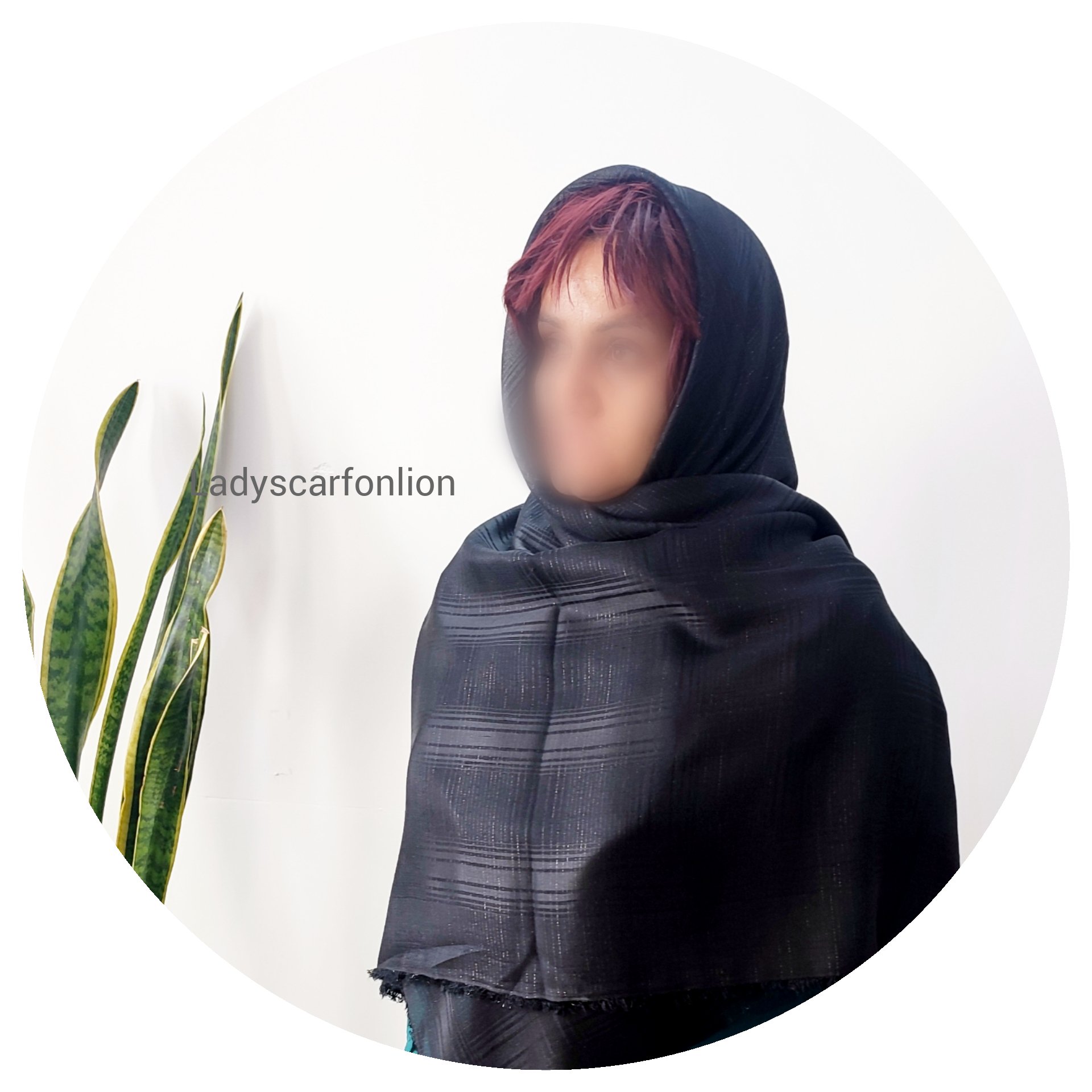 روسری مشکی زیبا