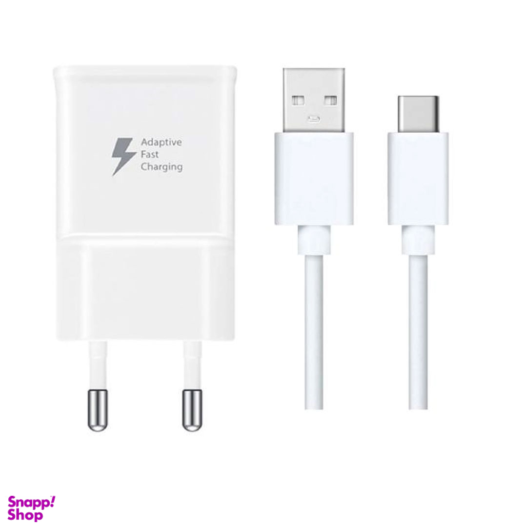شارژر دیواری طرح سامسونگ مدل EP-TA20EWE به همراه کابل تبدیل USB-C