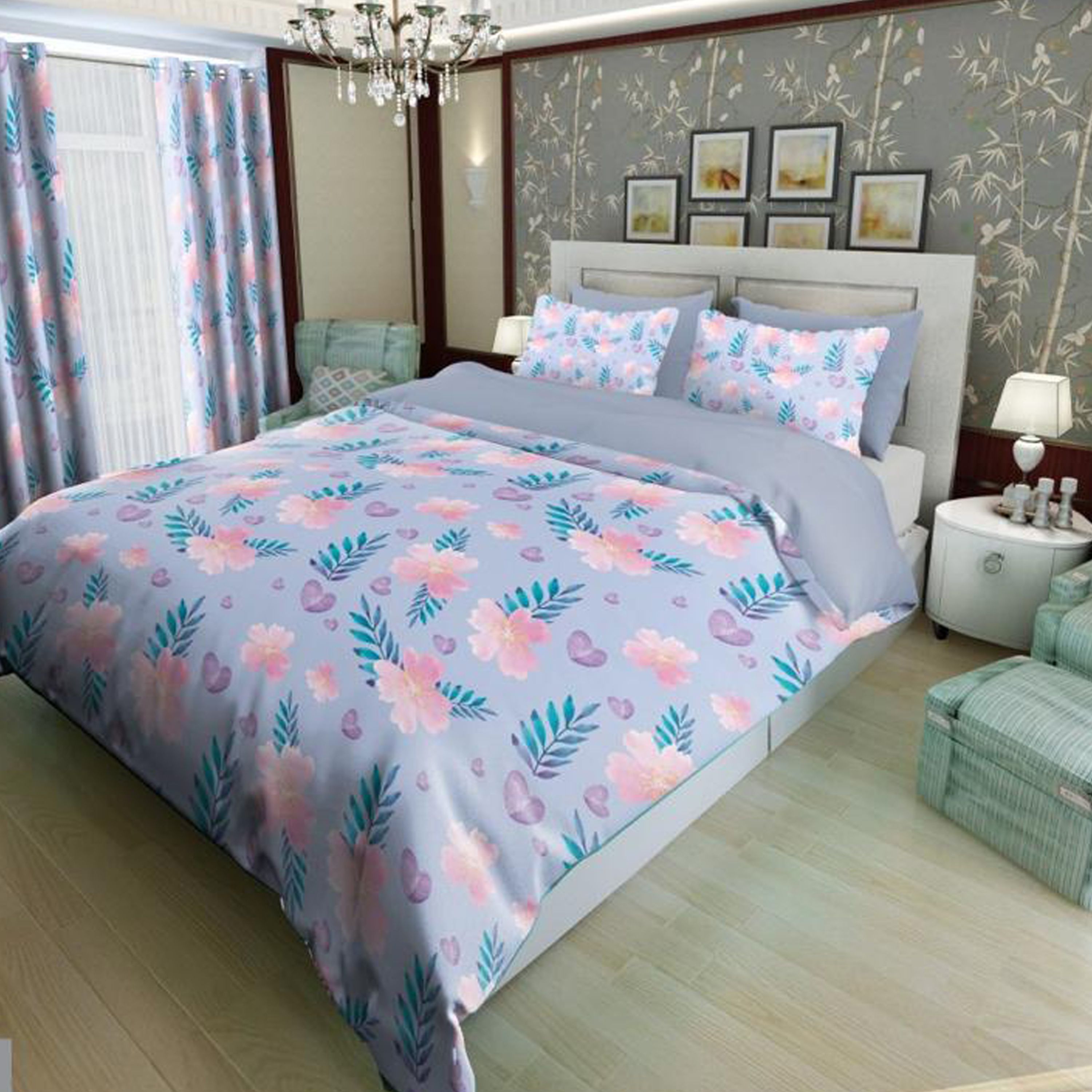 سرویس روتختی 1 نفره تنسل چاپی برندترک لند (Turk Land)  کد rs 30