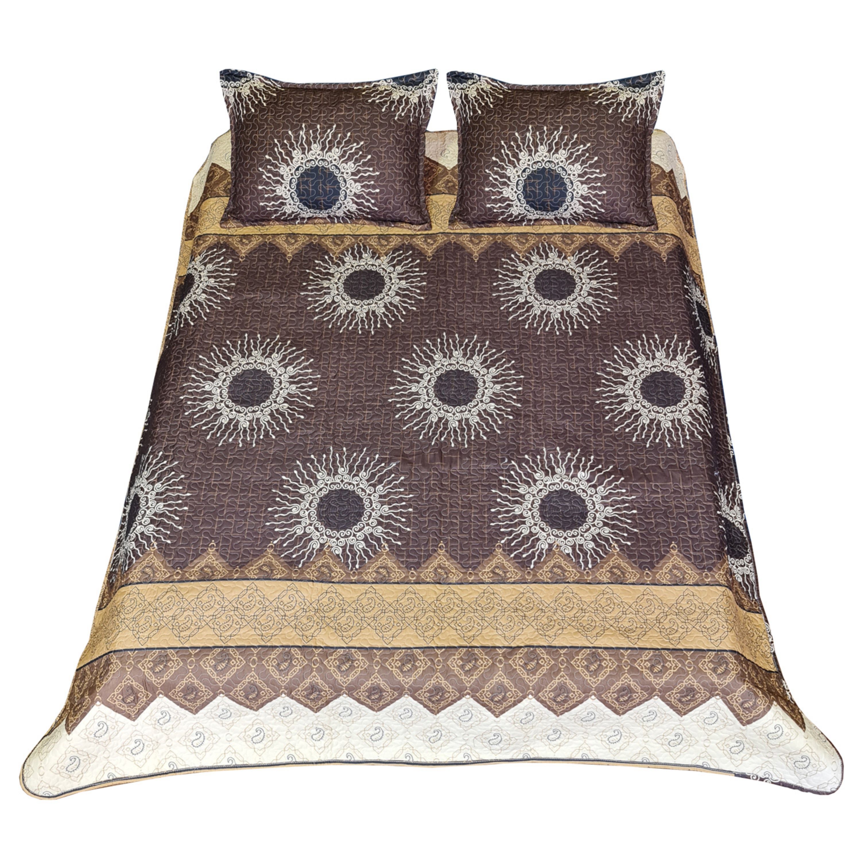 روتختی بهاری سندس  مدل پنبه دوزی  دو نفره 3 تکه