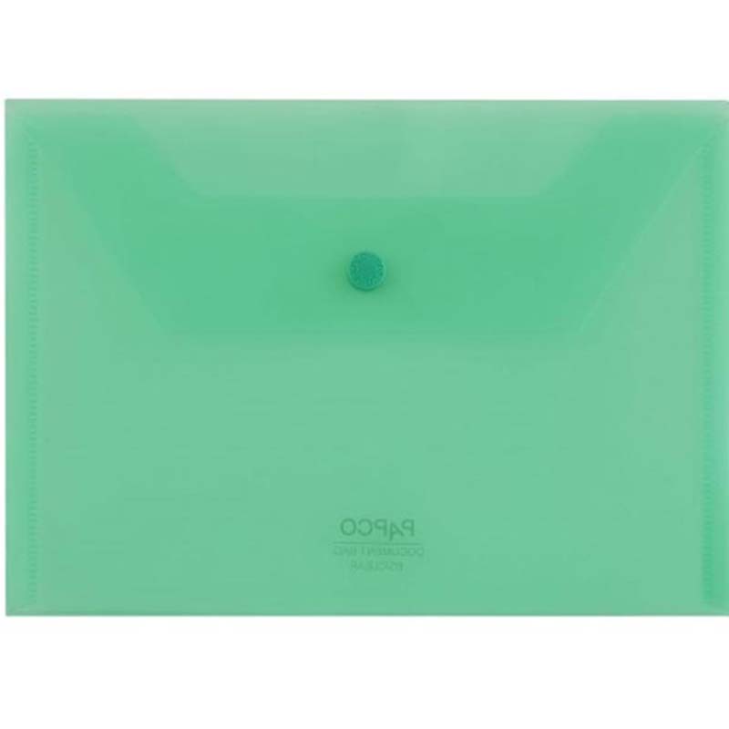خرید پوشه دکمه دار پاپکو کد B5-CLEAR T سایز B5