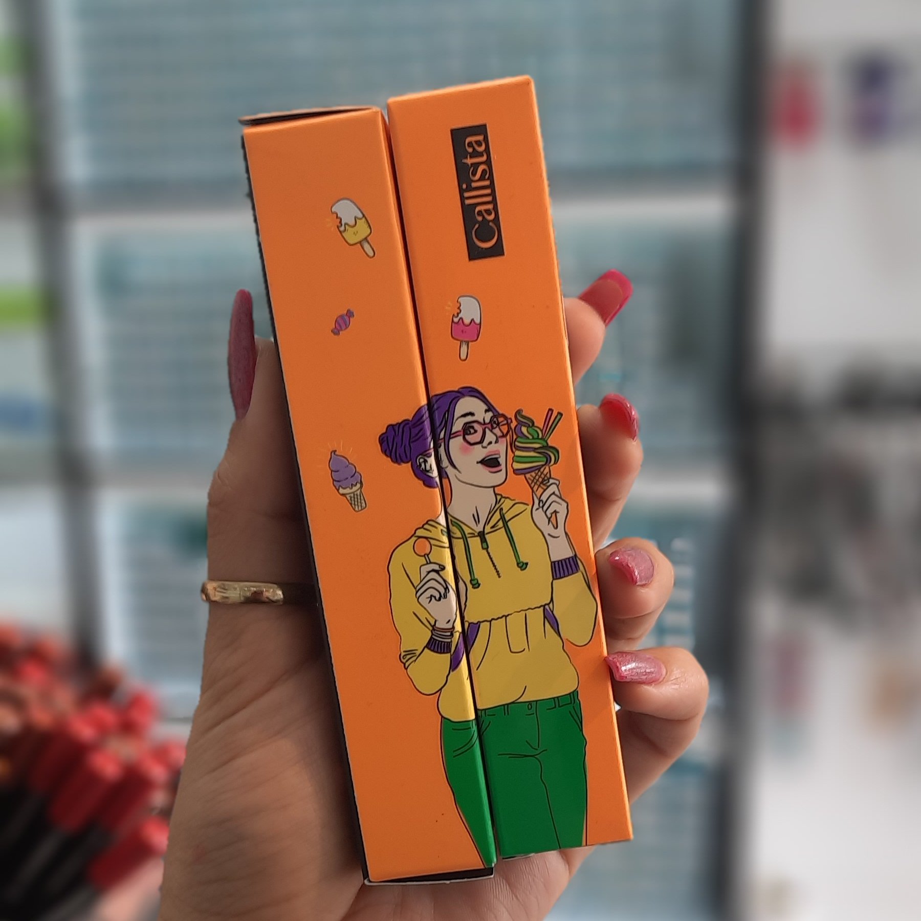 ریمل کالیستا رنگ نارنجی