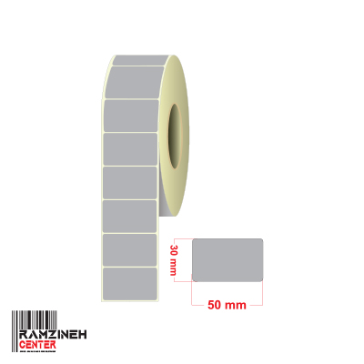 لیبل متال سایز 50*30 میلیمتر تک ردیفه
