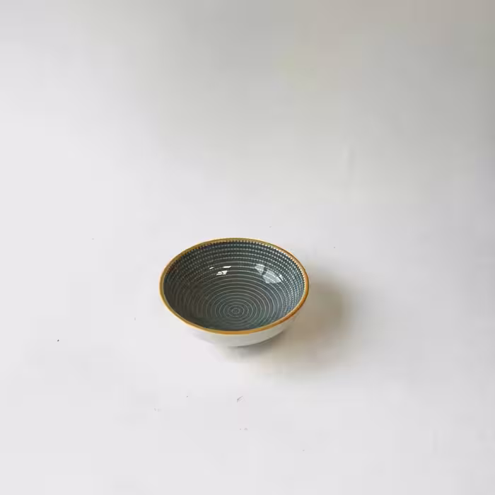 کاسه گلدار کوچک سبز