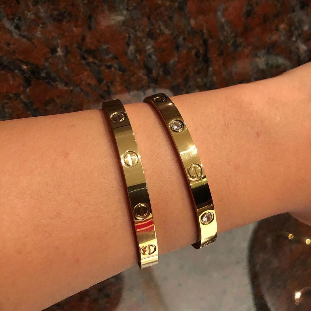دستبند النگویی کارتیر جنس استیل