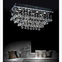 لوستر سقفی رندومی ابعاد 30 در 80 سانت همراه با استیل میرور و لامپ اس ام دی 12 وات(پس کرایه )