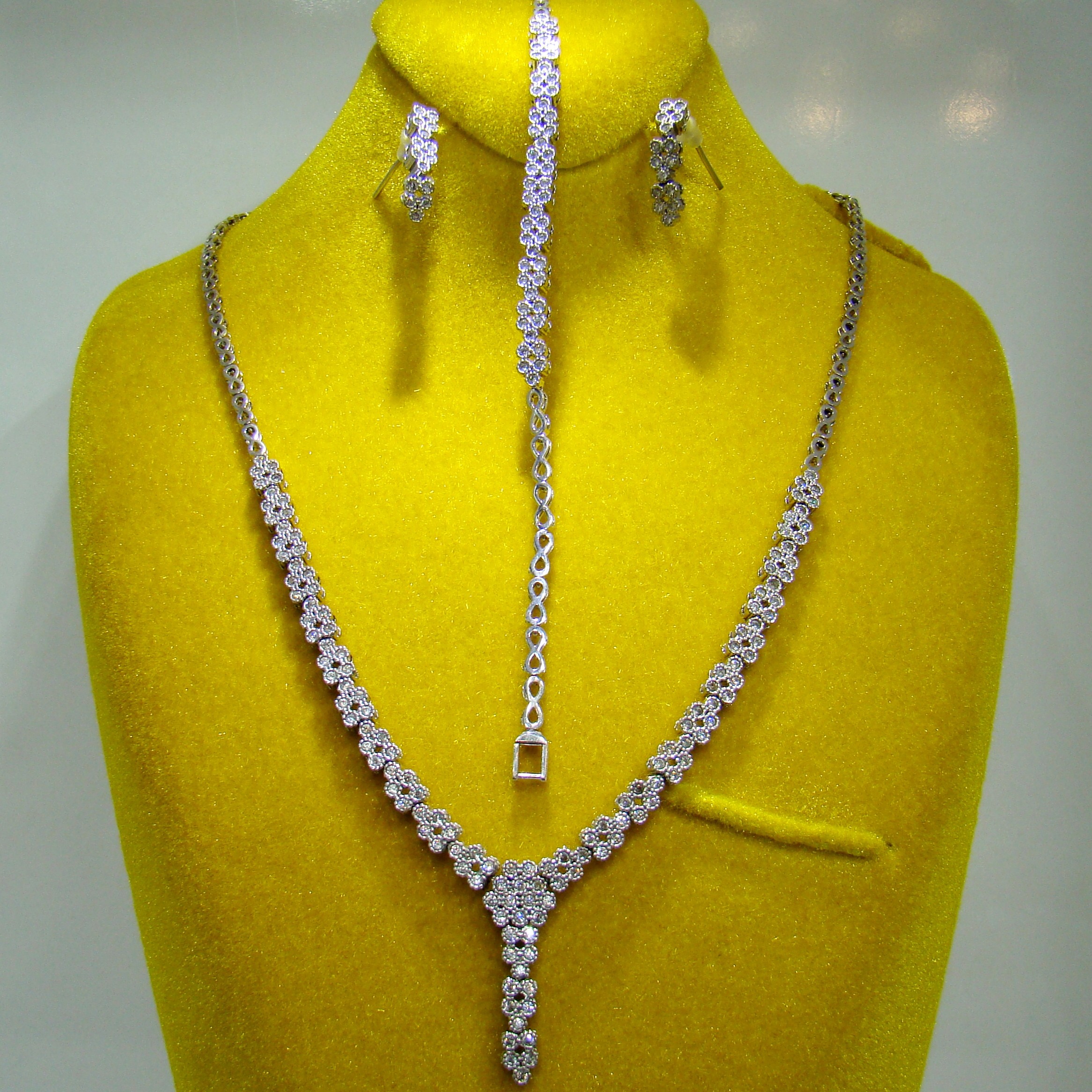 سرویس نقره فلاور تخت ایتالیایی روکش طلا سفید