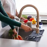 پد آبگیر دور سینک سیلیکونی محافظ و تمیز نگهدارنده  سینک و روشویی آرتا تک رنگ صورتی