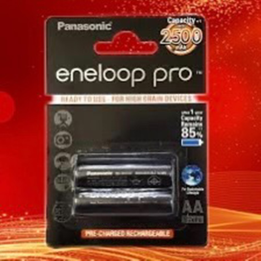 باتری قلمی شارژی 2500 میلی آمپر انلوپ پرو پاناسونیک بسته2عددی