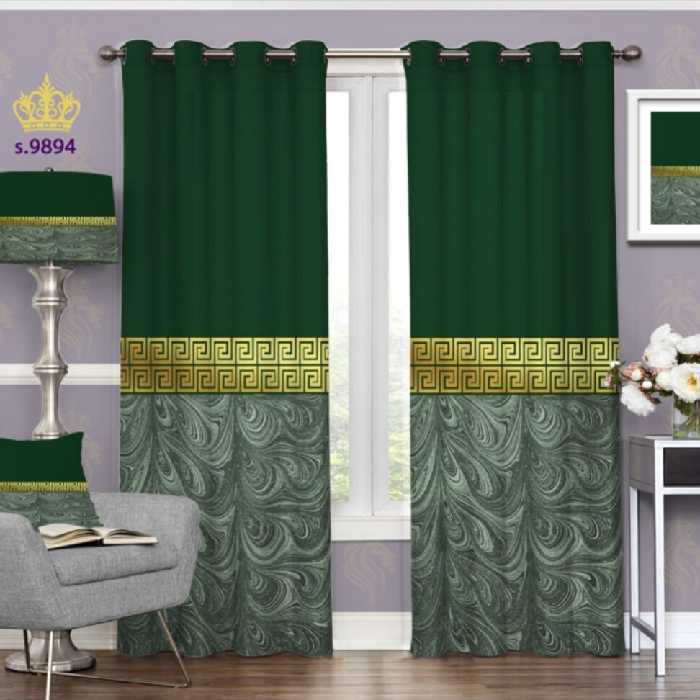 پرده چاپی ک پانچی طرح کلاسیک کد9894