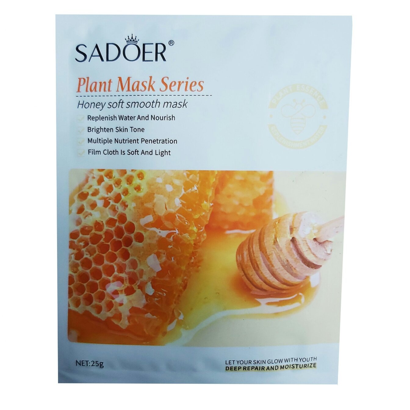 ماسک ورقه ای عسل سادور محصولات پوست مهتا