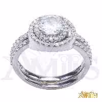 انگشتر نقره زنانه آمیتیس مدل AMT R153 مجموعه دو عددی