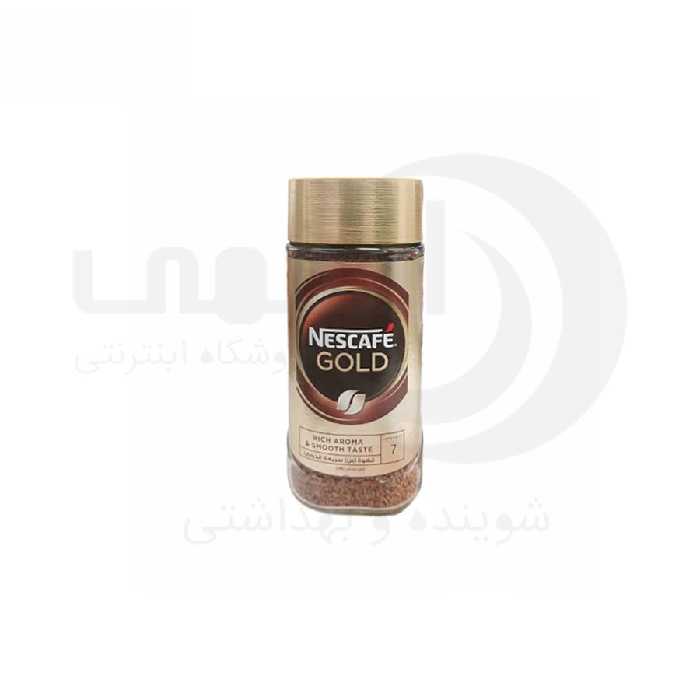 نسکافه گلد (nescafe) حاوی دانه‌های قهوه عربیکای وزن 190 گرم - فروشگاه اینترنتی افخمی