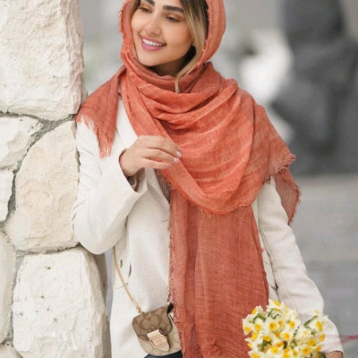 شال نخی کنفی مزونی وارداتی دور ریش