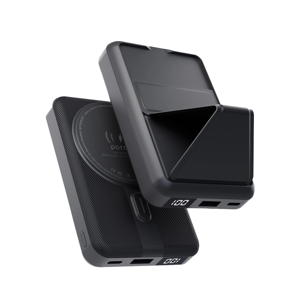 پاوربانک پرودو مدل Porodo 10000mAh Digital MagSafe Power Stand PD-PBFCH050