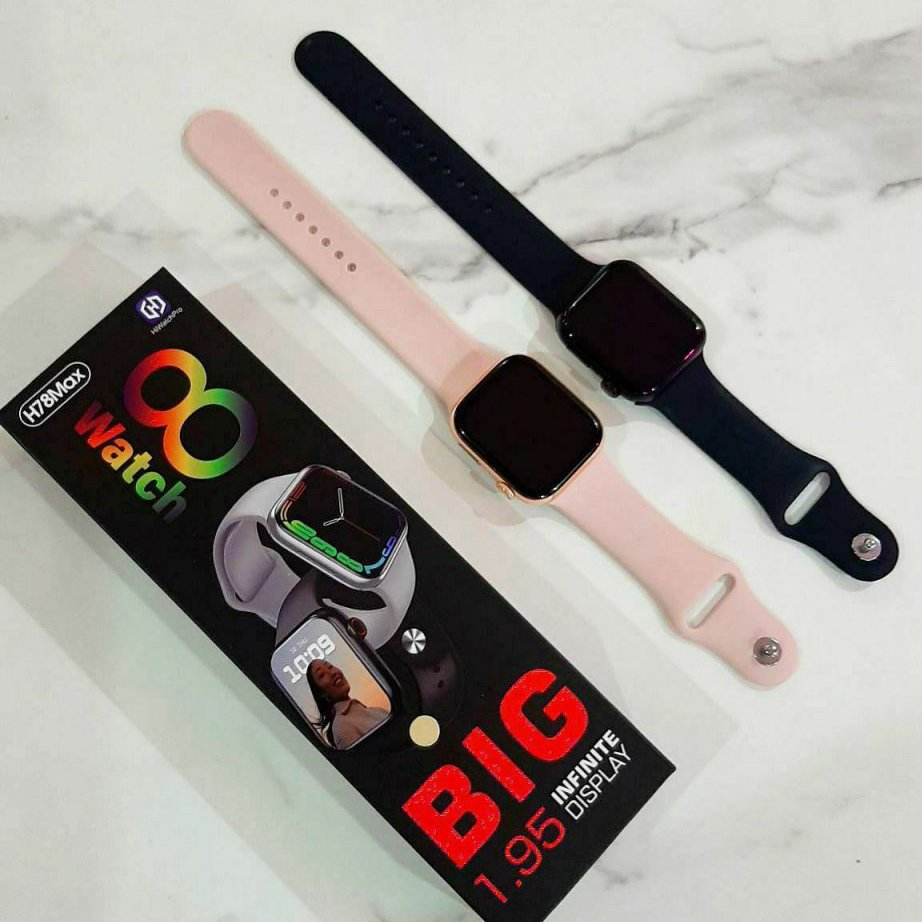 ساعت هوشمند مدل H78MAX رنگ مشکی
 و صورتی