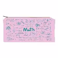 زیپ کیف سایز A4 Math صورتی دات نوت