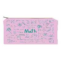 زیپ کیف سایز A4 Math صورتی دات نوت