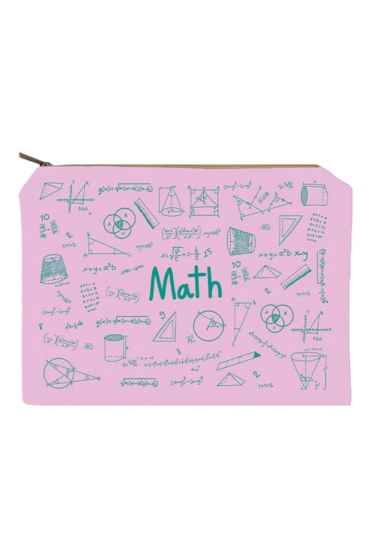 زیپ کیف سایز A4 Math صورتی دات نوت