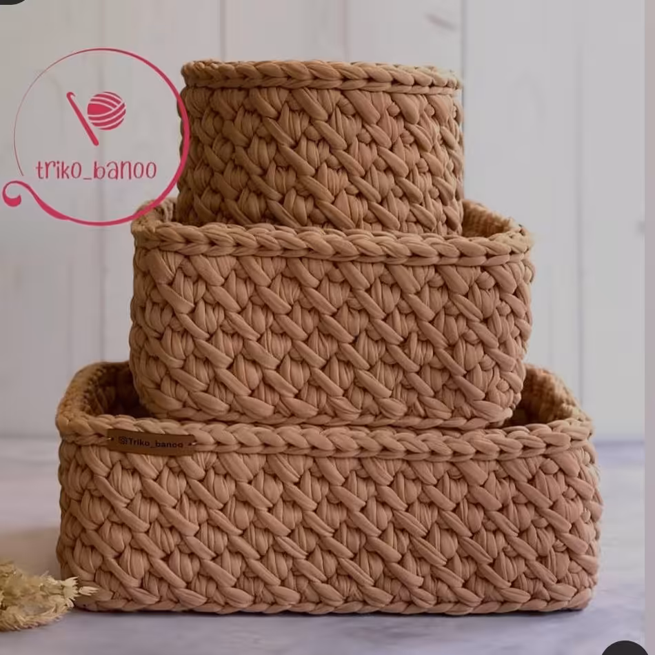 ست سه تایی سبد نظم دهنده تریکو 