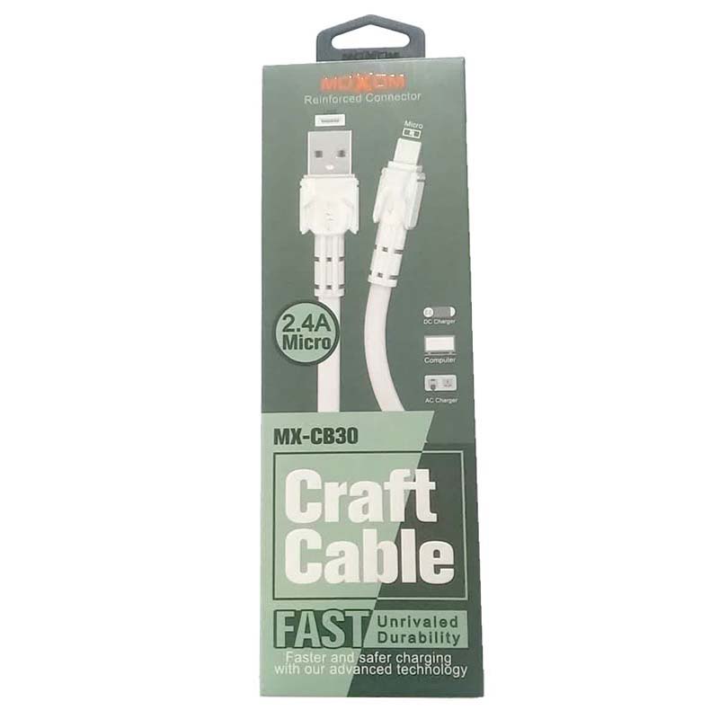کابل شارژ میکرو MicroUSB موکسوم Moxom MX-CB30