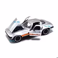ماکت ماشین - شورلت کوروت 1966 - 1966 Chevy Corvette - مقیاس 1.24 برند جادا Jada - فلزی - دربها و کاپوت جلو بازشو