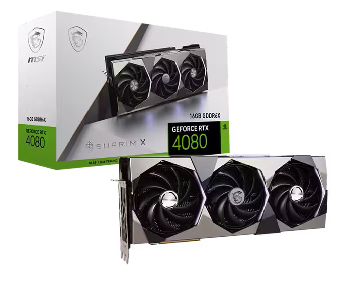 کارت گرافیک  ام اس آی مدل GeForce RTX™ 4080 16GB SUPRIM X حافظه 16 گیگابایت