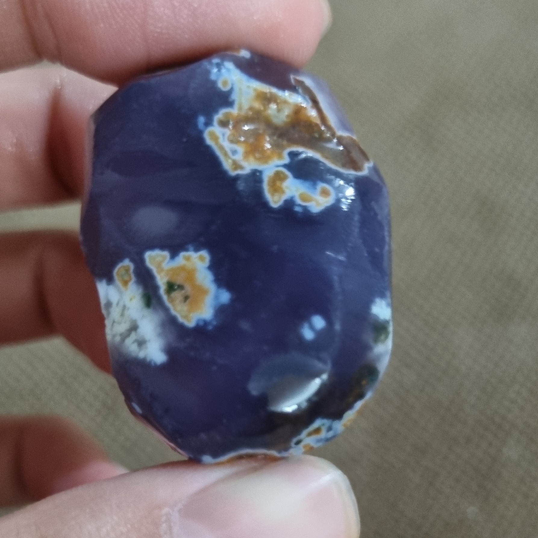 سنگ عقیق بنفش کد1