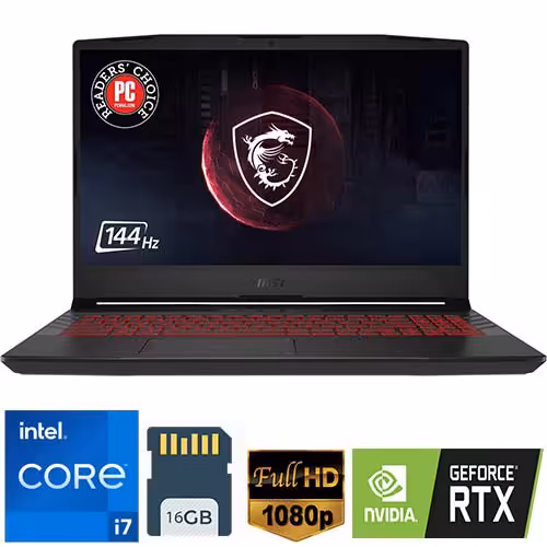 لپ تاپ گیمینگ ام اس ای مدل MSI Pulse GL66 - دیجی 63