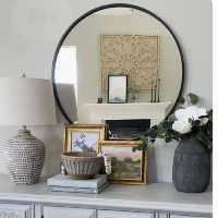 آینه گرد فلزی قطر 80 سانتی متر گلسا دکور (ارسال به خارج از شهر تهران پسکرایه)