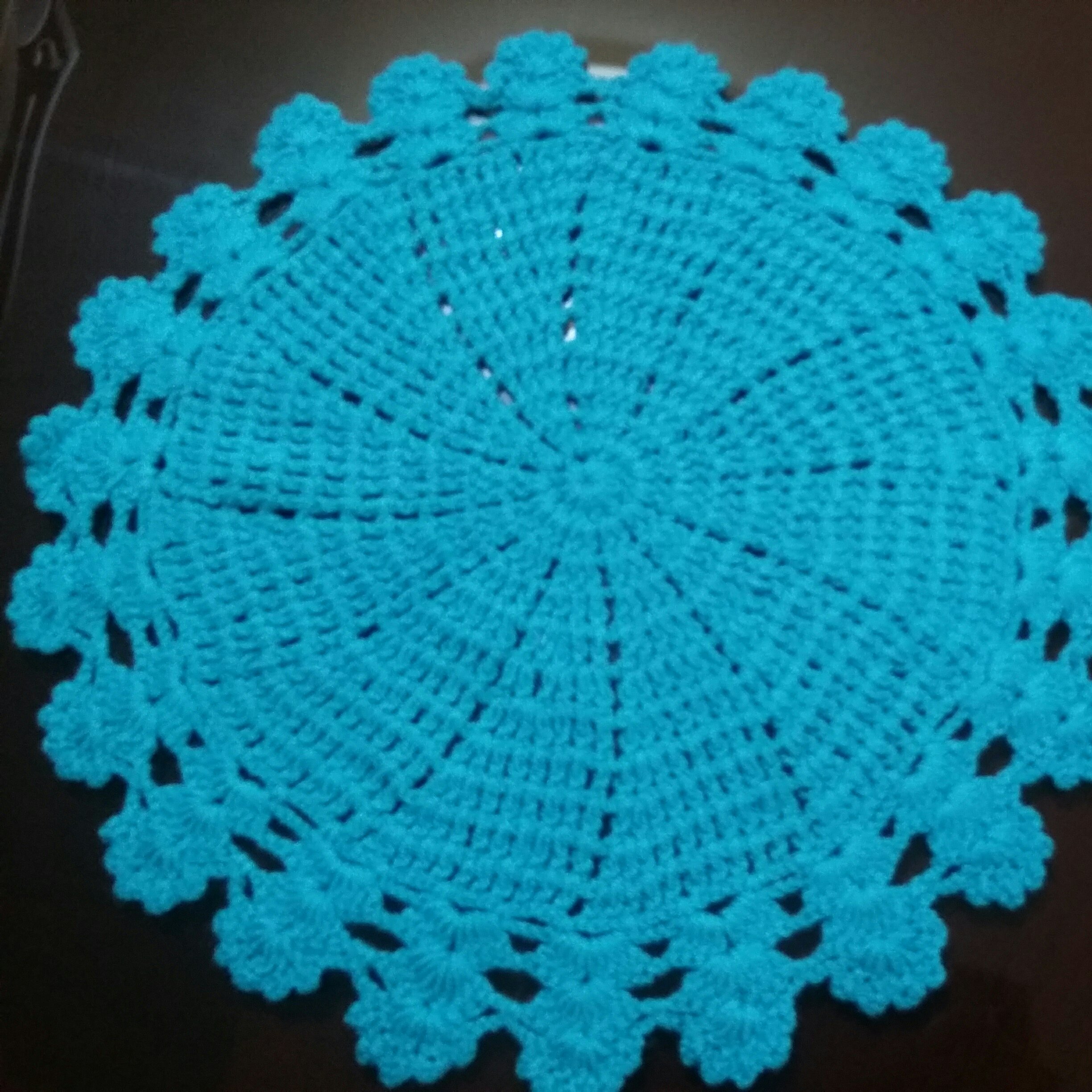 زیر بشقابی قلاب بافی(3عدد )